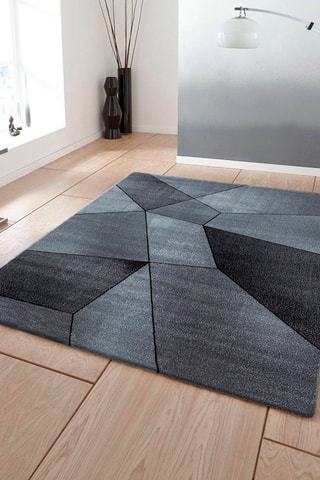 Tapis Beta - Anthracite et noir