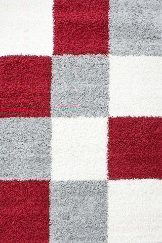 Tapis Life - Rouge et crème