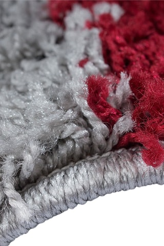 Tapis Life - Rouge et crème