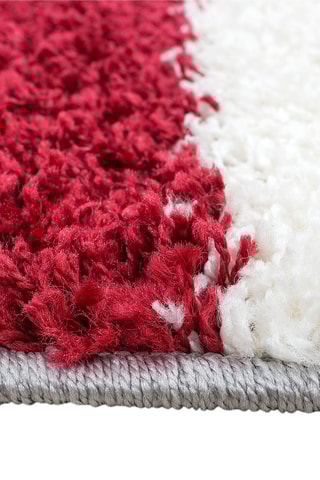 Tapis Life - Rouge et crème