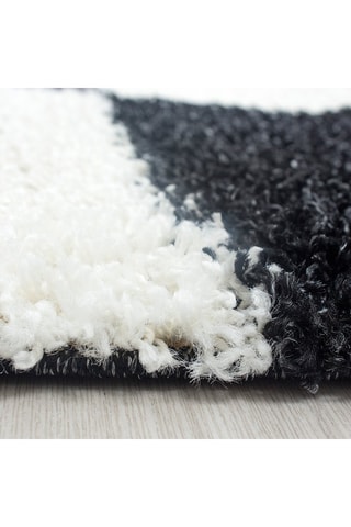 Tapis Life - Noir et gris