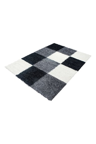 Tapis Life - Noir et gris