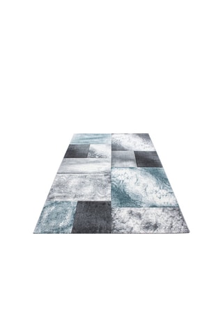 Tapis Hawaï - Bleu et gris