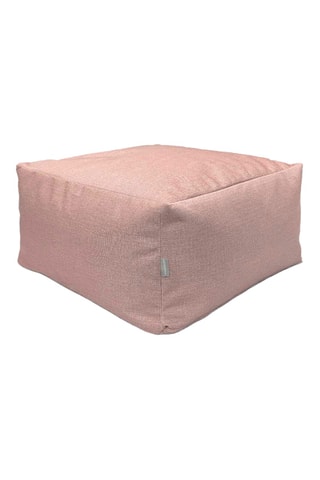 Pouf  - Saumon - En polyester