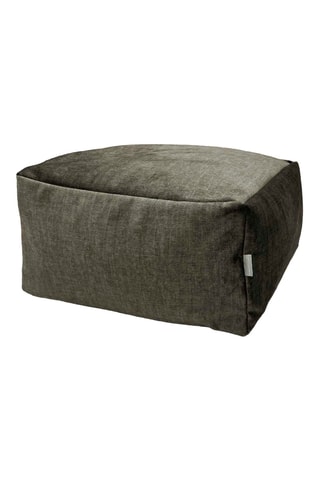 Pouf  - Kaki chiné - En polyester