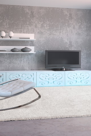 Tapis - Blanc - 57 x 11 cm