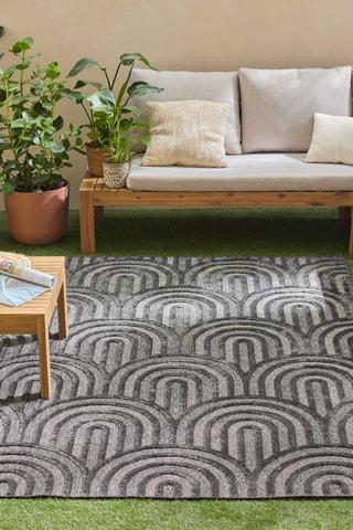 Tapis Santorini - Noir