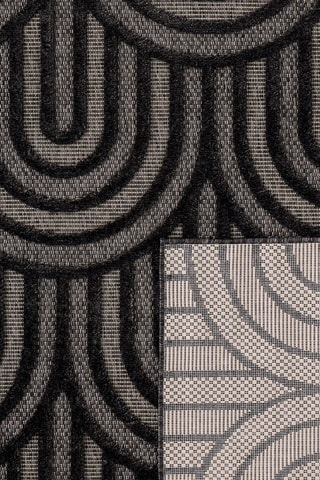 Tapis Santorini - Noir