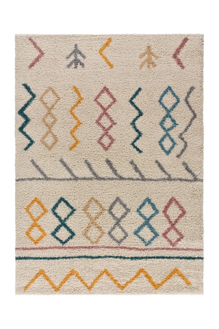 Tapete - Bege e verde-escuro