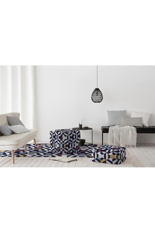 Pouf  - Vert - En polyester