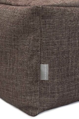 Pouf  - Marron - En polyester