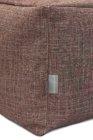 Pouf  - Rouge brique - En polyester