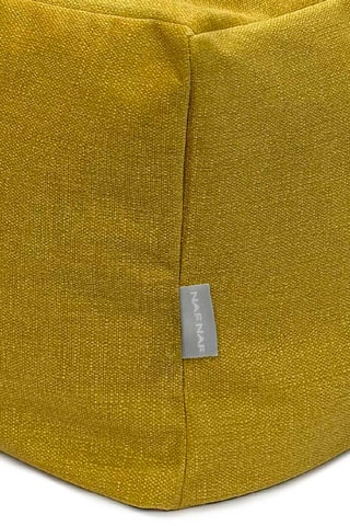 Pouf  - Moutarde - En polyester