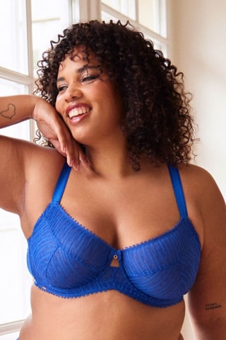 Soutien-gorge Fabia - Bonnets F et G - Bleu roi