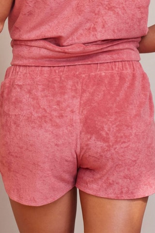 Short en velours Davina - Rouge brique