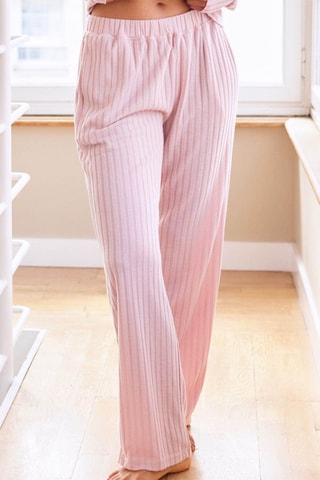 Pantalon en velours Lounge - Rose