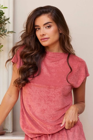 T-shirt de pyjama Davina - Rouge brique