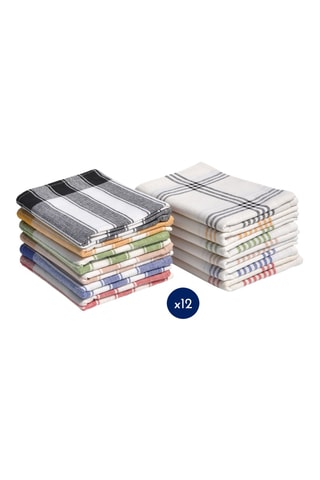 12 paños y 6 paños de cocina