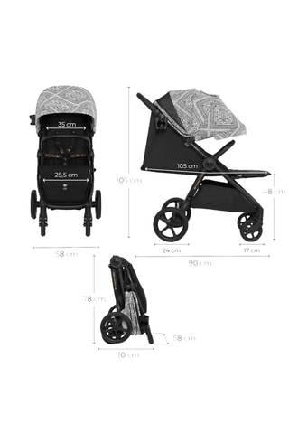 Buggy Mitzy - Zwart - Vanaf 4 maanden - T/m 27 kg