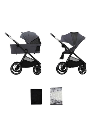 Kinderwagen + Accessoires Nea 2 - Zwart en grijs