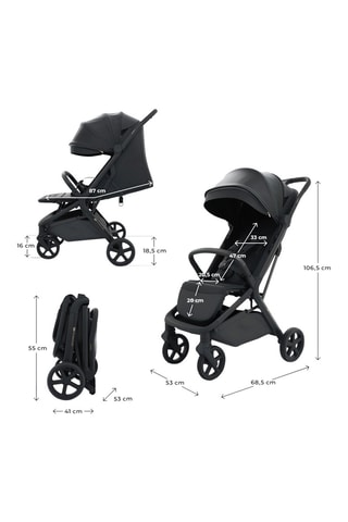 Buggy Nubi 3 - Zwart - T/m 22 kg - Zwart
