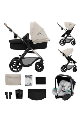 Kinderwagen Trio + Accessoires Moov 2 - Vanaf de Geboorte - Tot 27 kg - Grijs