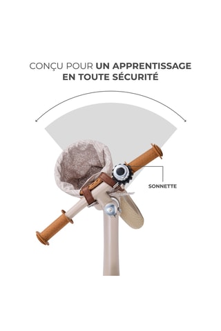 Loopfiets Rapid 2 - Taupe - Vanaf 2 Jaar T/m 35 kg