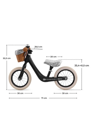Loopfiets Rapid 2 - Zwart - Vanaf 2 Jaar T/m 35 kg