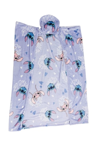 Manta con capucha infantil Stitch Lilo y Stitch Disney - Azul