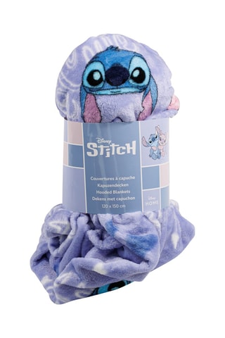 Manta con capucha infantil Stitch Lilo y Stitch Disney - Azul
