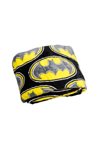 Manta Batman La Liga de la Justicia DC Comics - Negro y amarillo - 180 x 200 cm