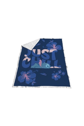 Manta Lilo y Stitch Disney - Azul marino - 130 x 170 cm