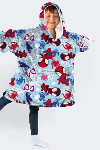 Poncho con capucha infantil Spidey y sus sorprendentes amigos? Marvel - Azul y rojo