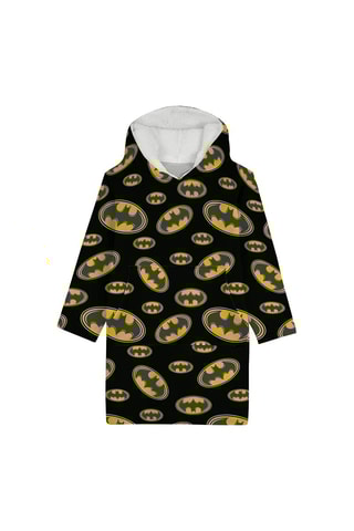 Poncho con capucha adulto Batman - Negro