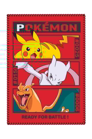 Plaid Pokemon - Rouge - 100 x 140 cm