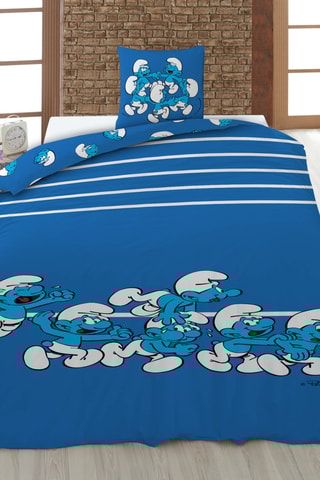 Juego de nórdico Los Pitufos - Blanco