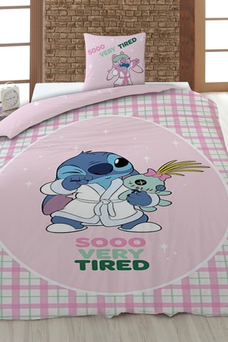 Juego de nórdico Stitch y Angel Lilo y Stitch Disney - Rosa