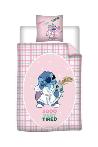 Juego de nórdico Stitch y Angel Lilo y Stitch Disney - Rosa