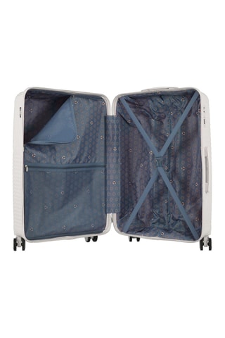 Valise semaine et valise grand volume Cassiopee (M/L) - Blanc - 63/73 cm