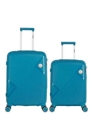 Valise cabine et valise semaine Cassiopee (S/M) - Bleu - 55/63 cm