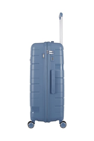 Valise grand volume (L) et vanity Pégase - Bleu-gris - 75/35 cm