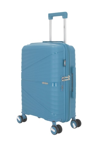 Valise cabine et vanity Vela (S/W) - Bleu clair - 55/35 cm