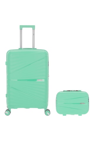 Valise semaine et vanity Vela (M/W) - Vert clair - 65/35 cm