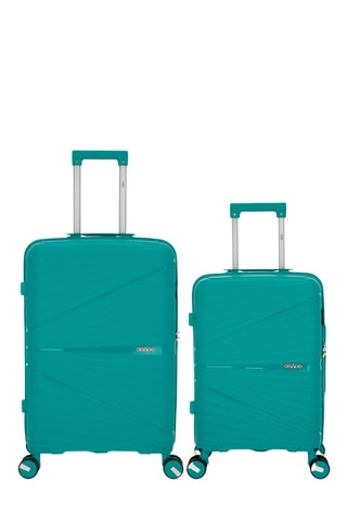 Valise cabine et valise semaine Vela (S/M) - Vert - 55/65 cm
