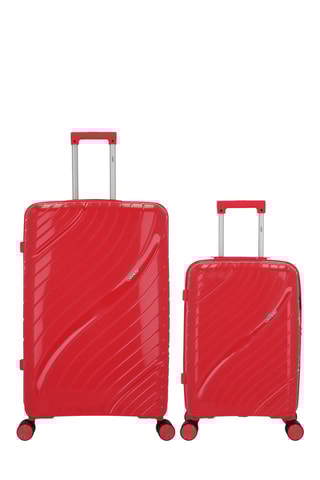 Valise cabine et valise grand volume Lyra (S/L) - Rouge - 55/75 cm
