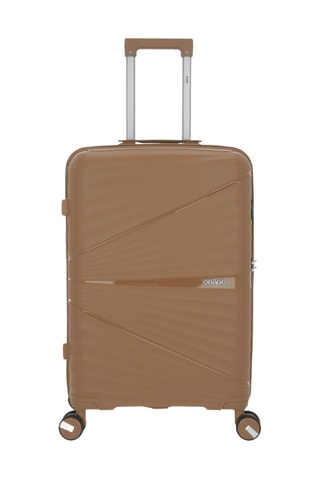 Set van 2 Trolleys en Beautycase Vela (S/M/W) - Taupe - 55 / 65 / 35 cm