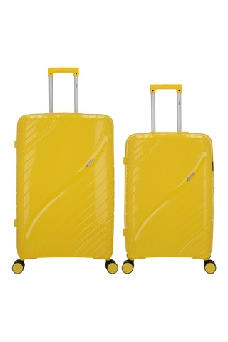 Valise semaine et valise grand volume Lyra (M/L) - Jaune - 65/75 cm
