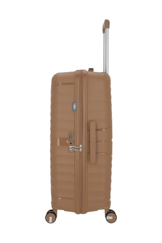 Set van 2 Trolleys en Beautycase Vela (M/L/W)- Taupe - 65 / 75 / 35 cm