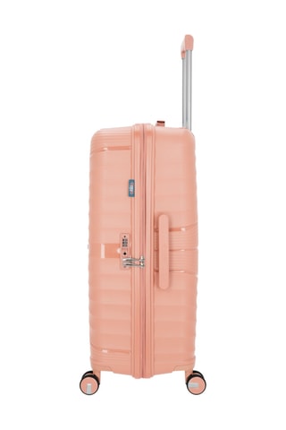 Set van 2 Trolleys en Beautycase Vela (M/L/W)- Lichtroze - 65 / 75 / 35 cm