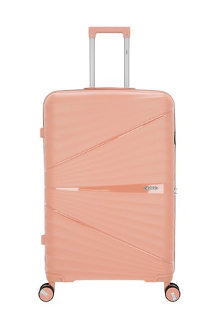 Set de 3 valises et vanity Vela-C (S/M/L/W) - Rose clair - 55/65/75/35 cm